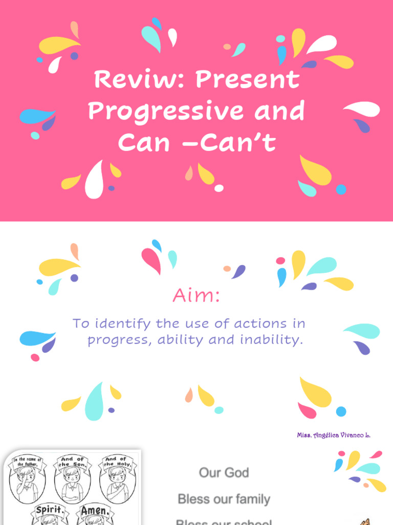 Review Action in Progress and Can | PDF | Language Families ...