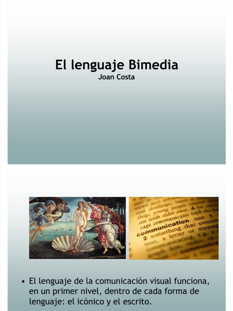 Lenguaje Bimedia y su Escala Escripto-Iconica | PDF