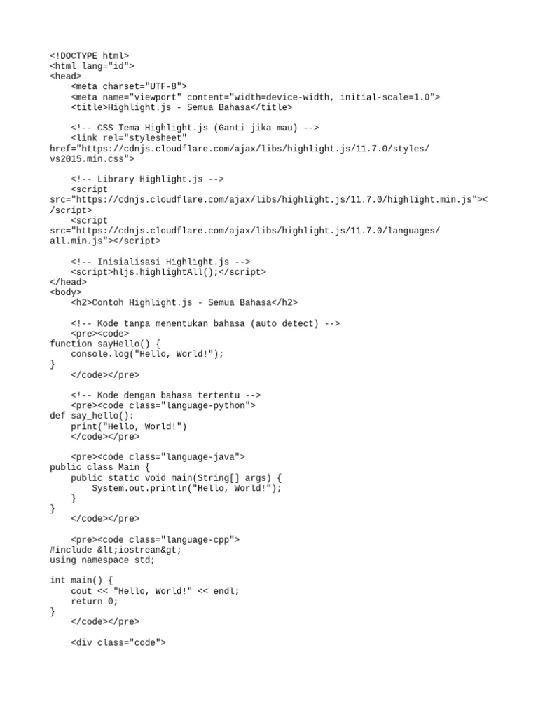 Highlight HTML | PDF