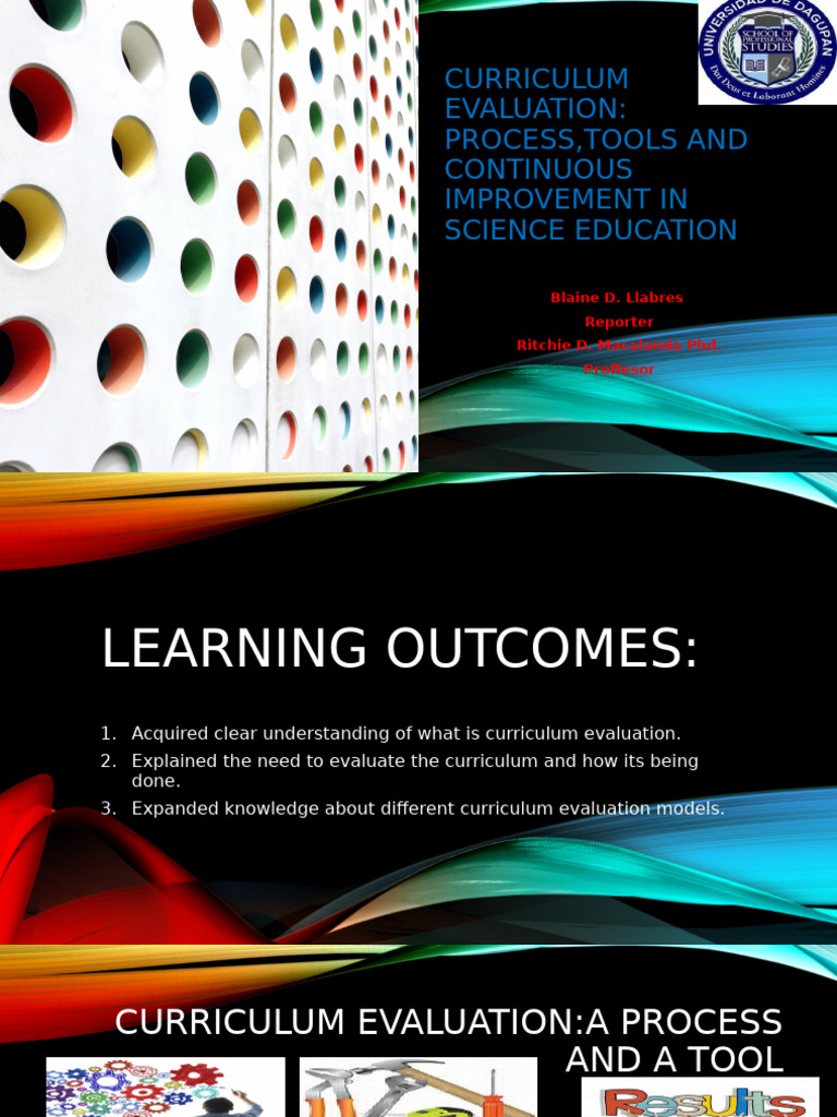 Curriculum Evaluation in Science Education | PDF | Evaluation | Curriculum