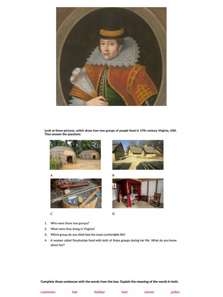 Pacahontas Eng Speaking Class | PDF