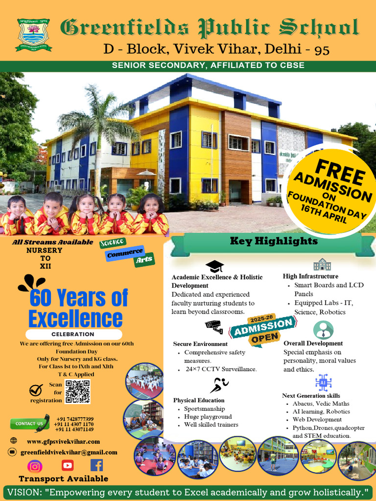 Greenfields Public School Admission Offer | PDF | Learning