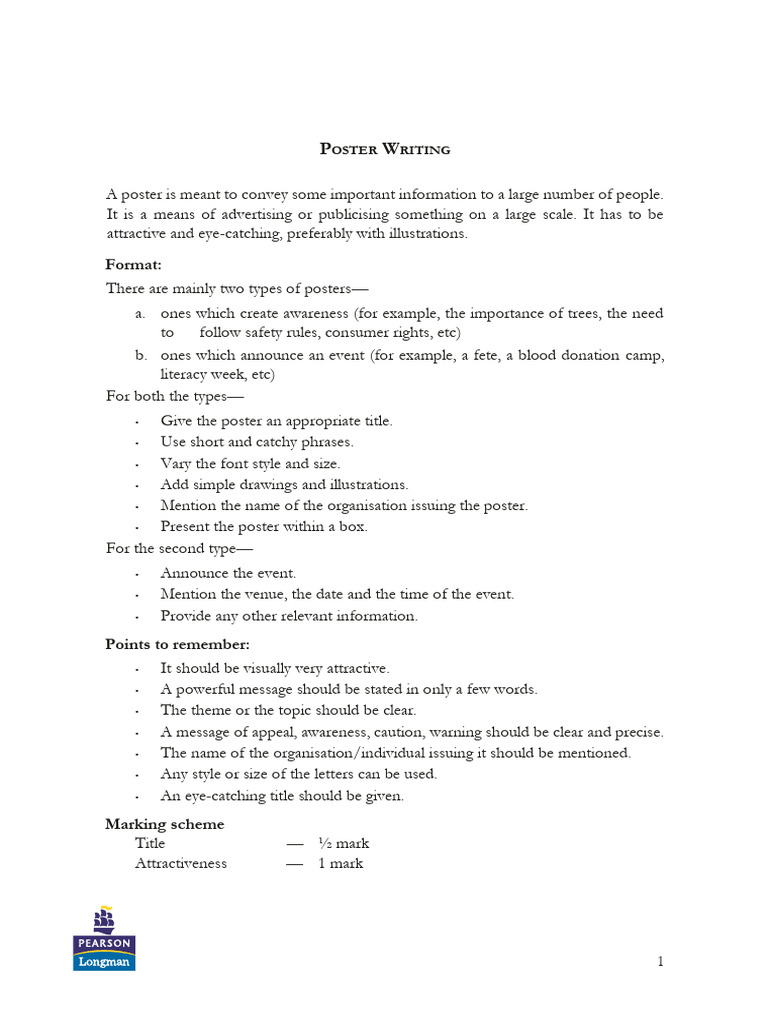 Effective Poster Writing Techniques | PDF | Poster