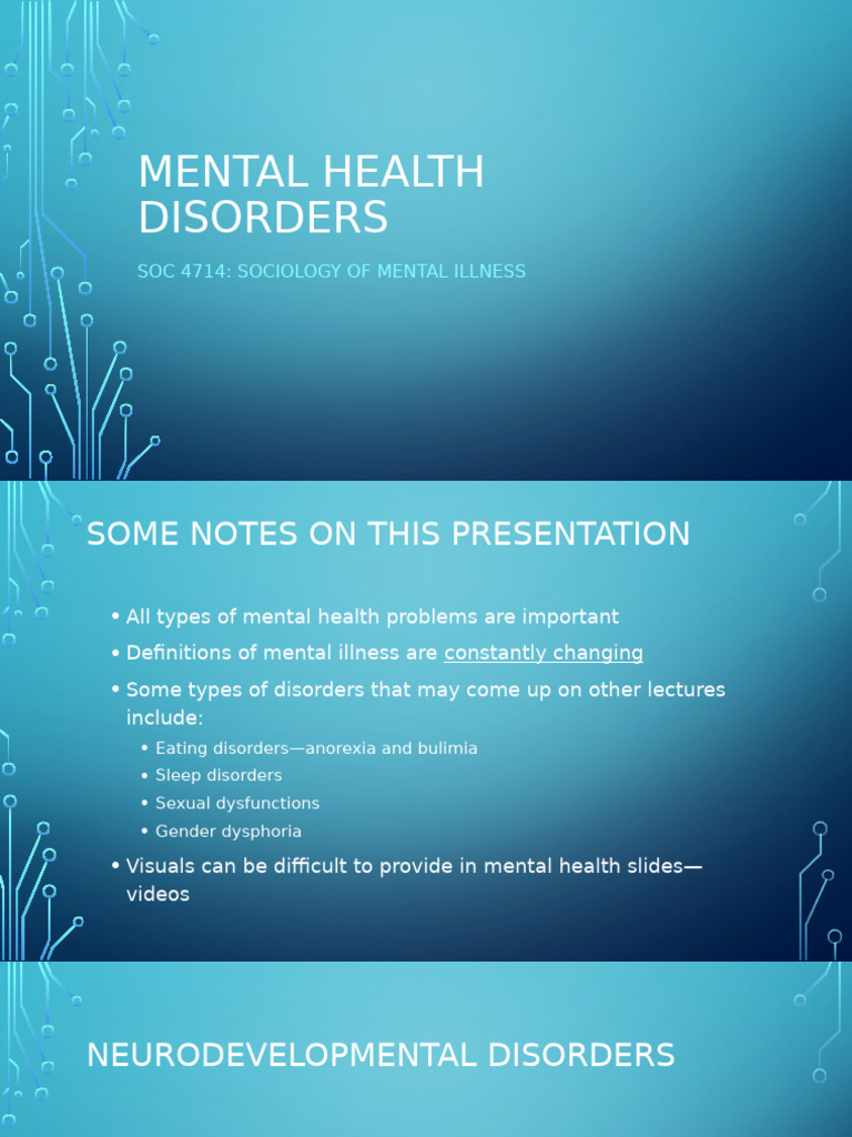 9-16: Types of Mental Disorders | PDF | Personality Disorder | Mental ...