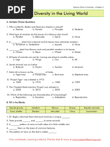 Class 6 Science Chapter 2 Diversity in the Living World