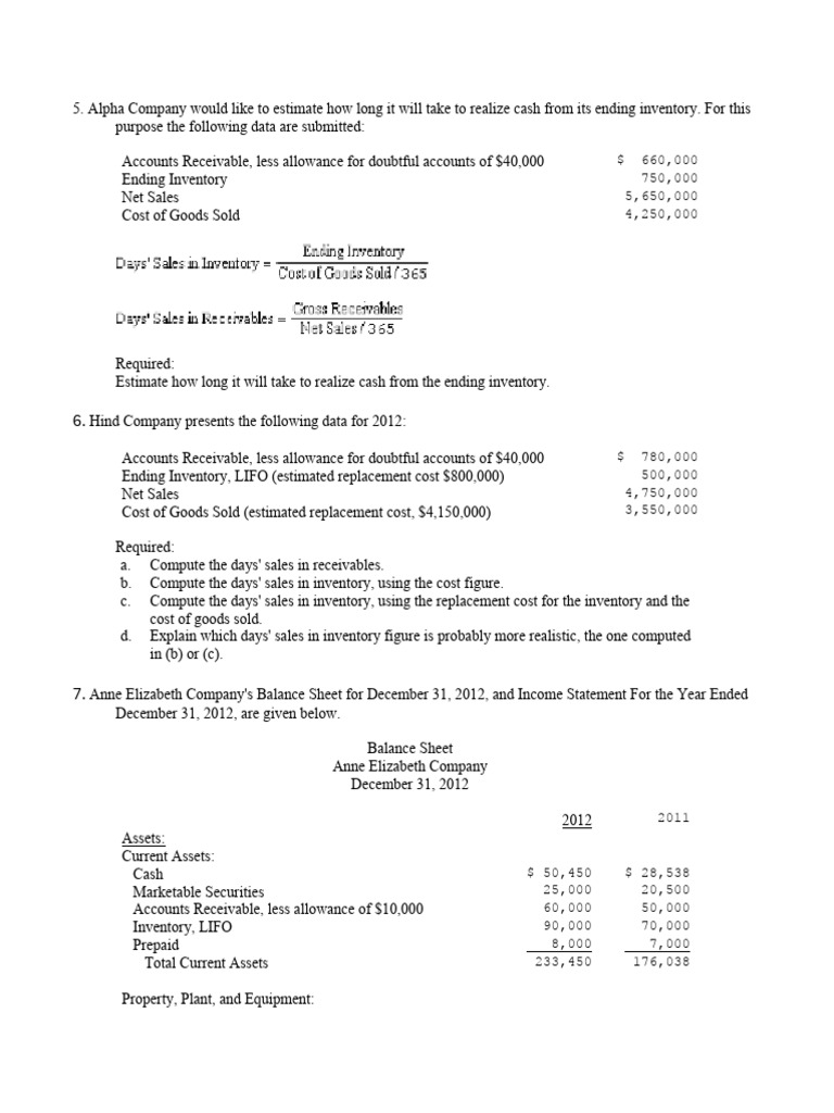Ex 6.2 | PDF | Cost Of Goods Sold | Inventory
