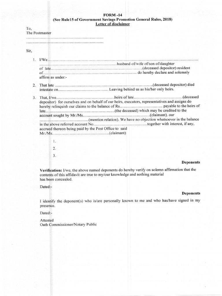 FORM.14: Rulel5 Letter | PDF | Practice Of Law | Common Law