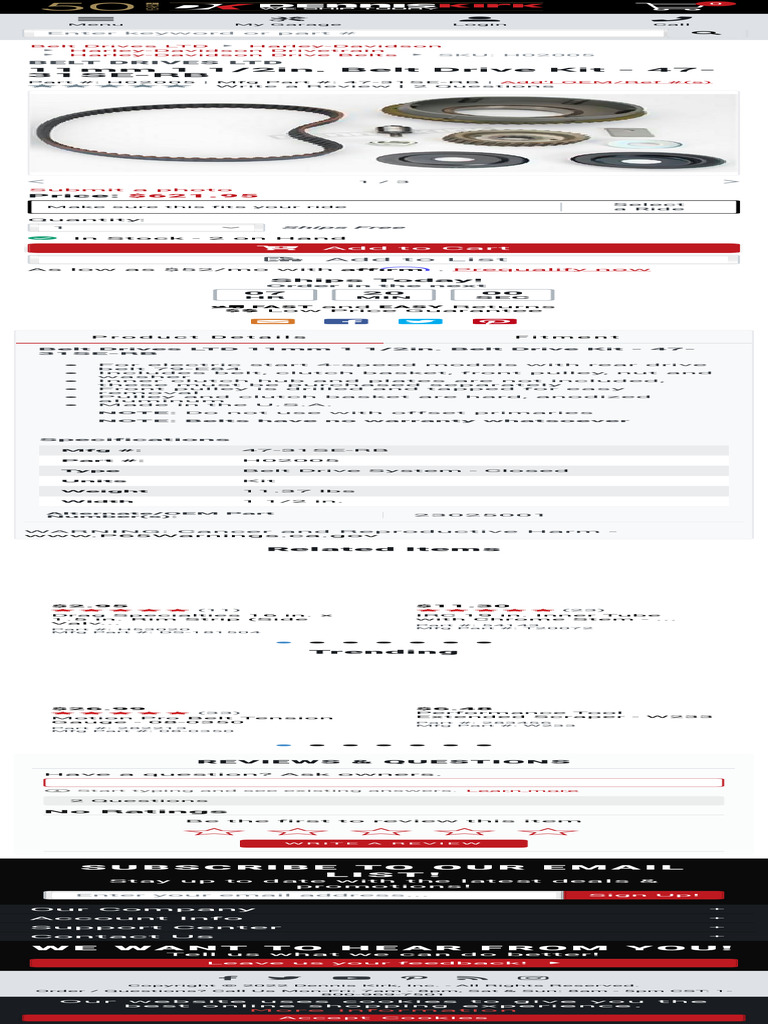 thumbnail image 2 of Motion Pro Harley Belt Tension Gauge 08-0350 Universal For Belt Drive Models 2 of 5
