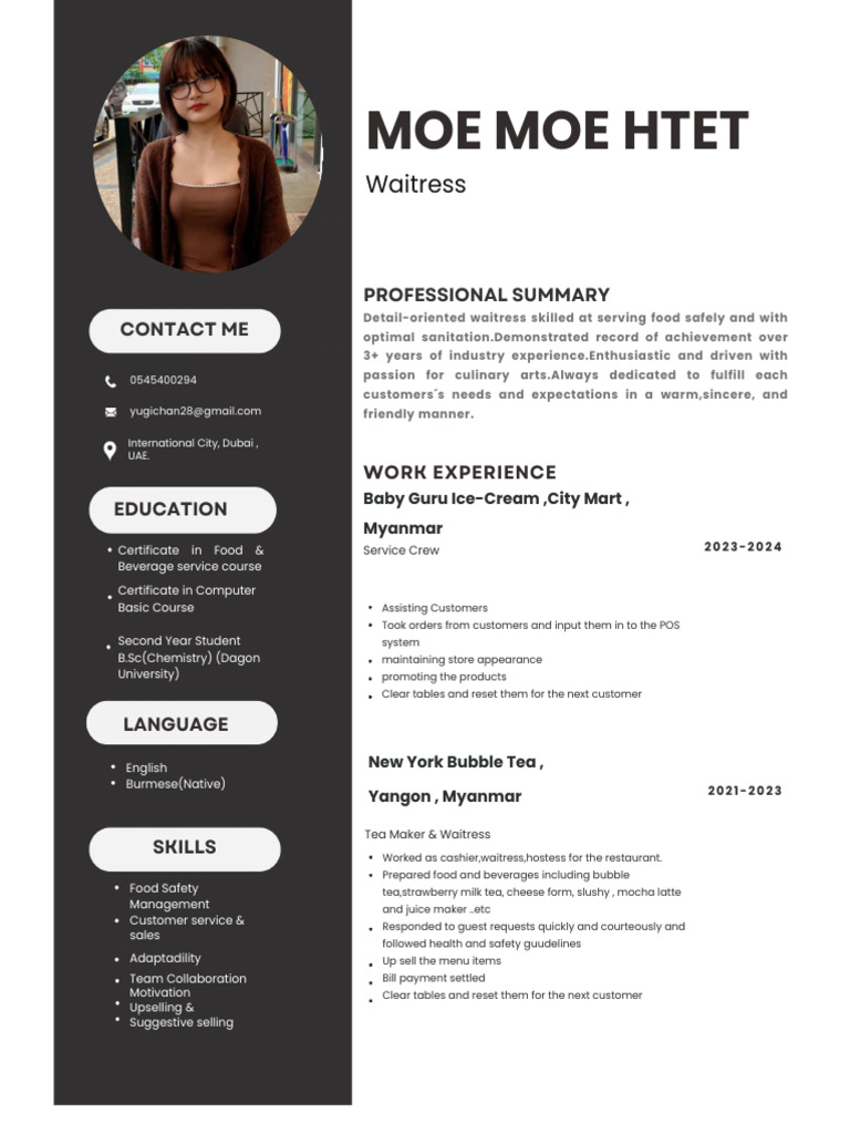 MoeMoeHtet Resume Update | PDF