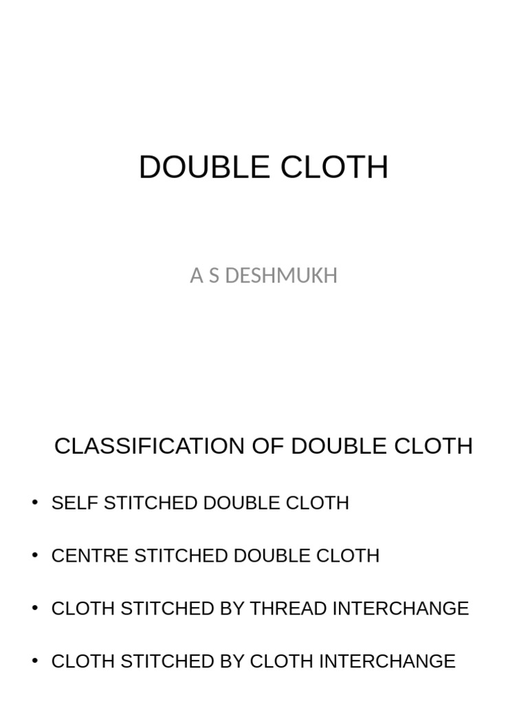 Double Cloth Construction Techniques | PDF | Weaving | Textiles