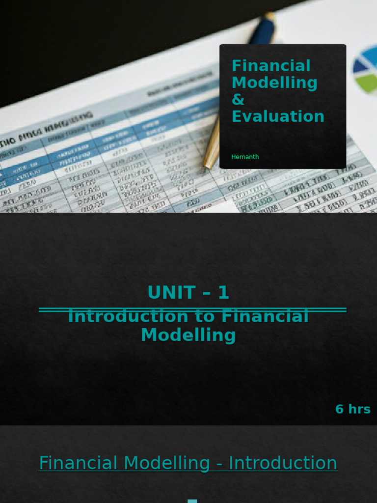 Financial Modelling and Evaluation Guide | PDF | Valuation (Finance) | Risk
