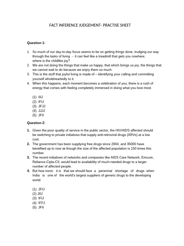 Fact Inference Judgement | PDF | Economies