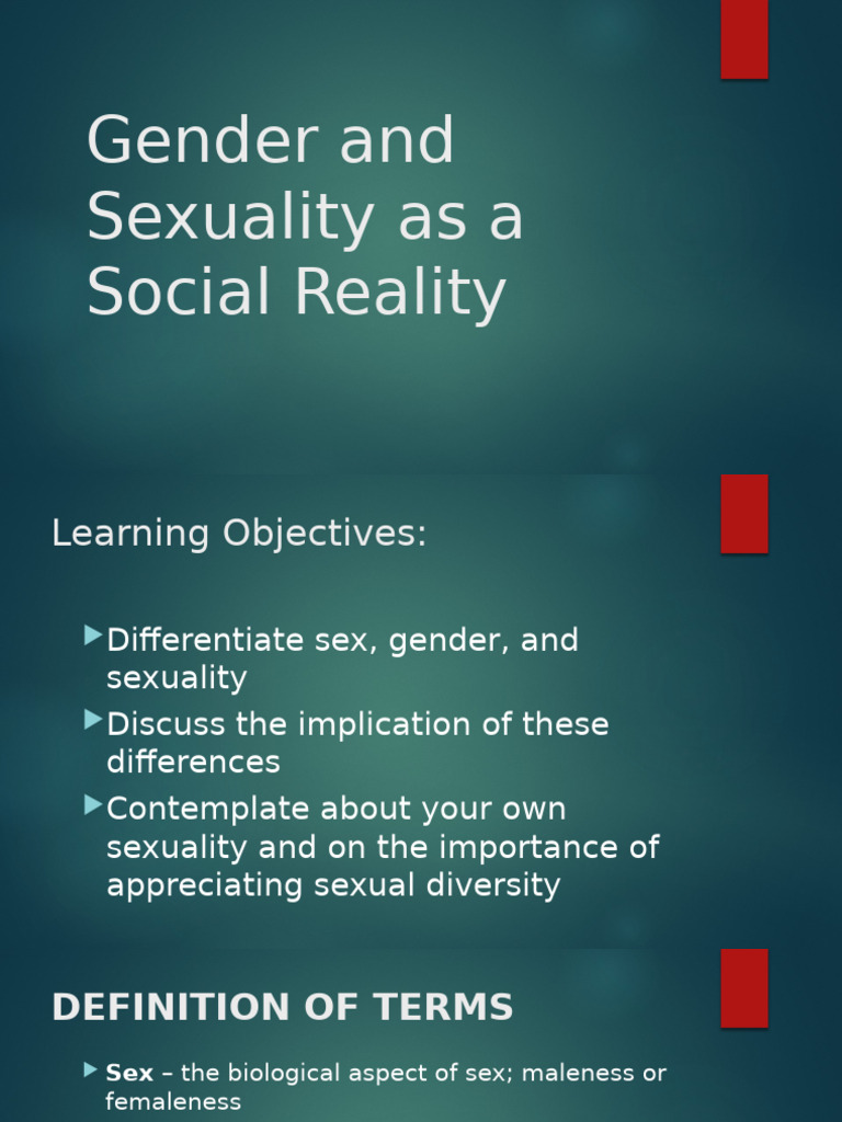 Understanding Gender and Sexuality Concepts | PDF