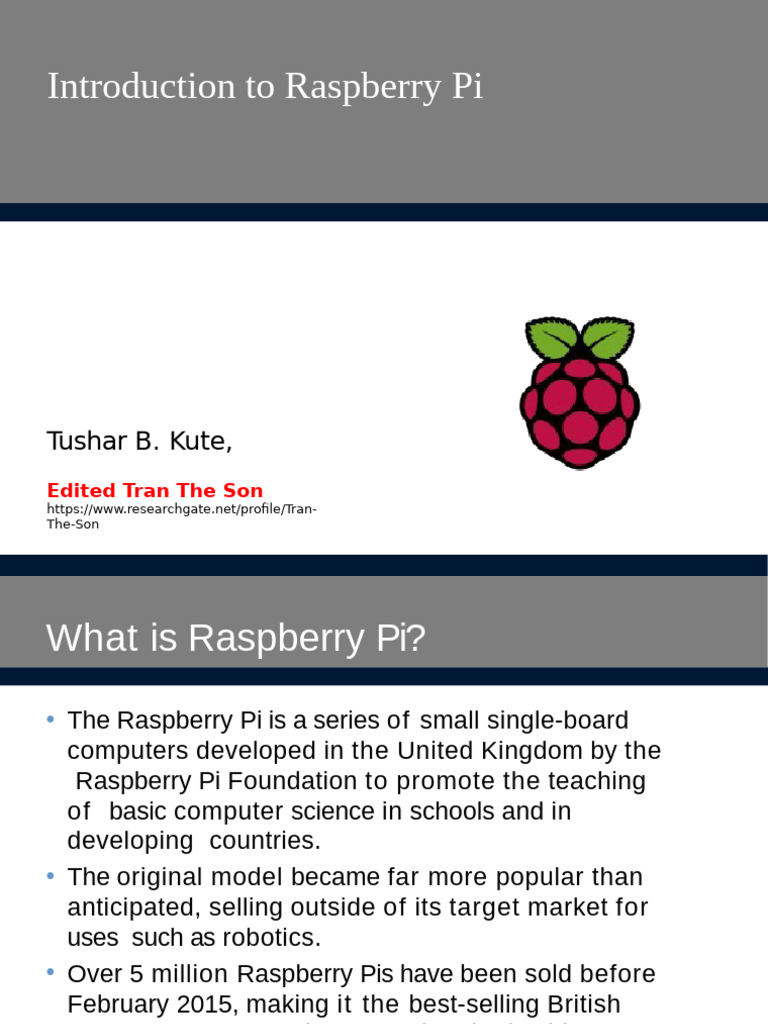 Overview of Raspberry Pi Models and Features | PDF | Raspberry Pi ...