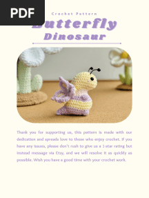 THButterflyDinosaurCrochetPattern