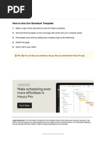 Interior Design Project Schedule Template | PDF