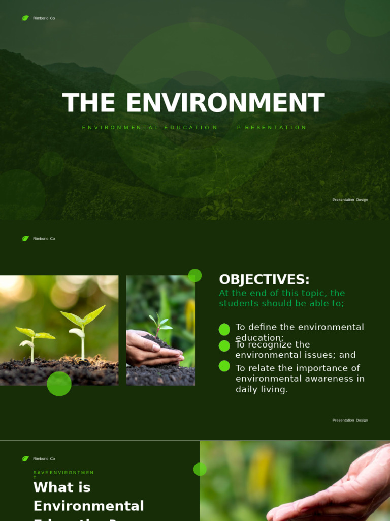 Environmental Education Overview | PDF | Sustainability | Environment