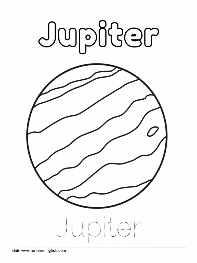 Jupiter Coloring Page | PDF