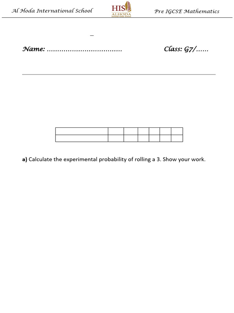 End of Unit 13, 12 and 10 Test . | PDF | Probability | Applied Mathematics
