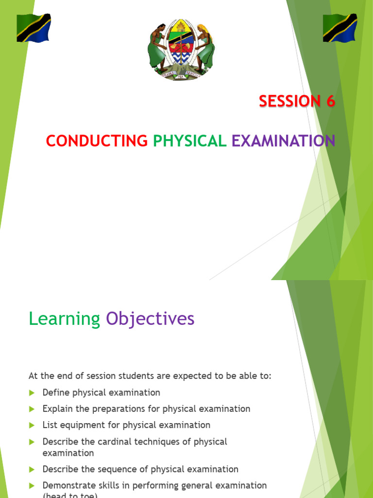 Session 6 Conducting Patient Pysical Examination | PDF | Physical ...