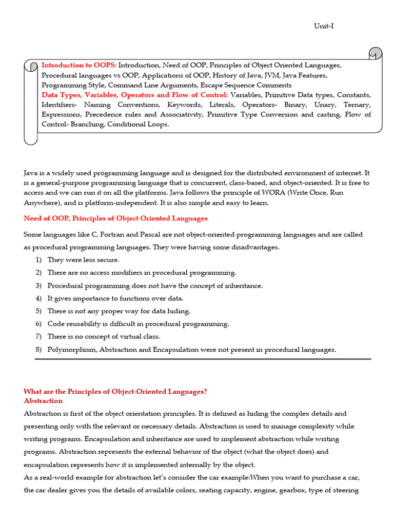 Understanding OOP and Java Principles | PDF | Java (Programming ...