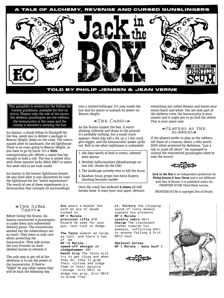 Jack in The Box Trifold Letter | PDF