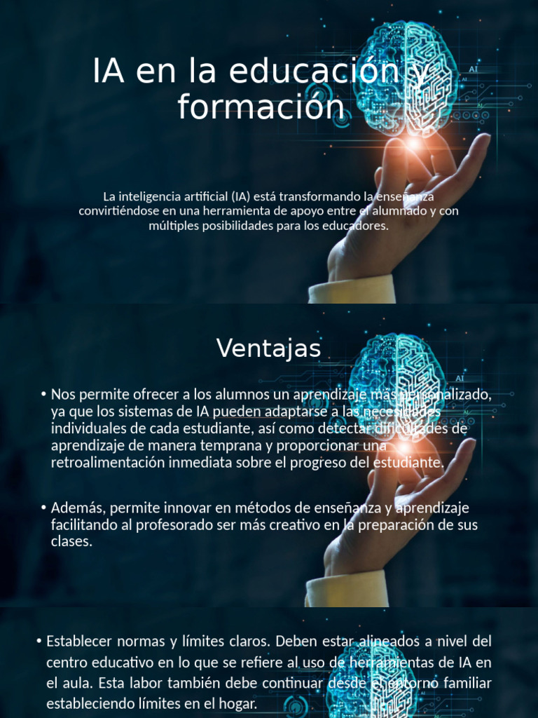 IA en La Educación y Formación | PDF