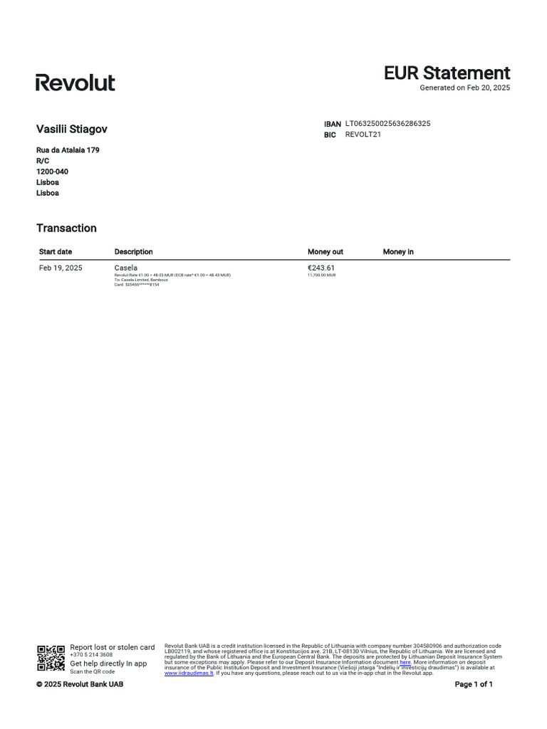 Transaction Statement 67b612d9 46f5 A2be 9fa2 B489aac3bef9 en Us | PDF