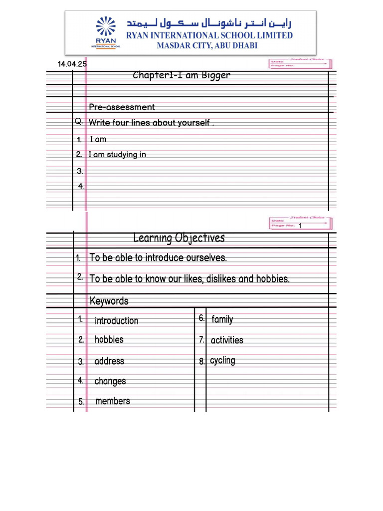 I Am Bigger Notes | PDF