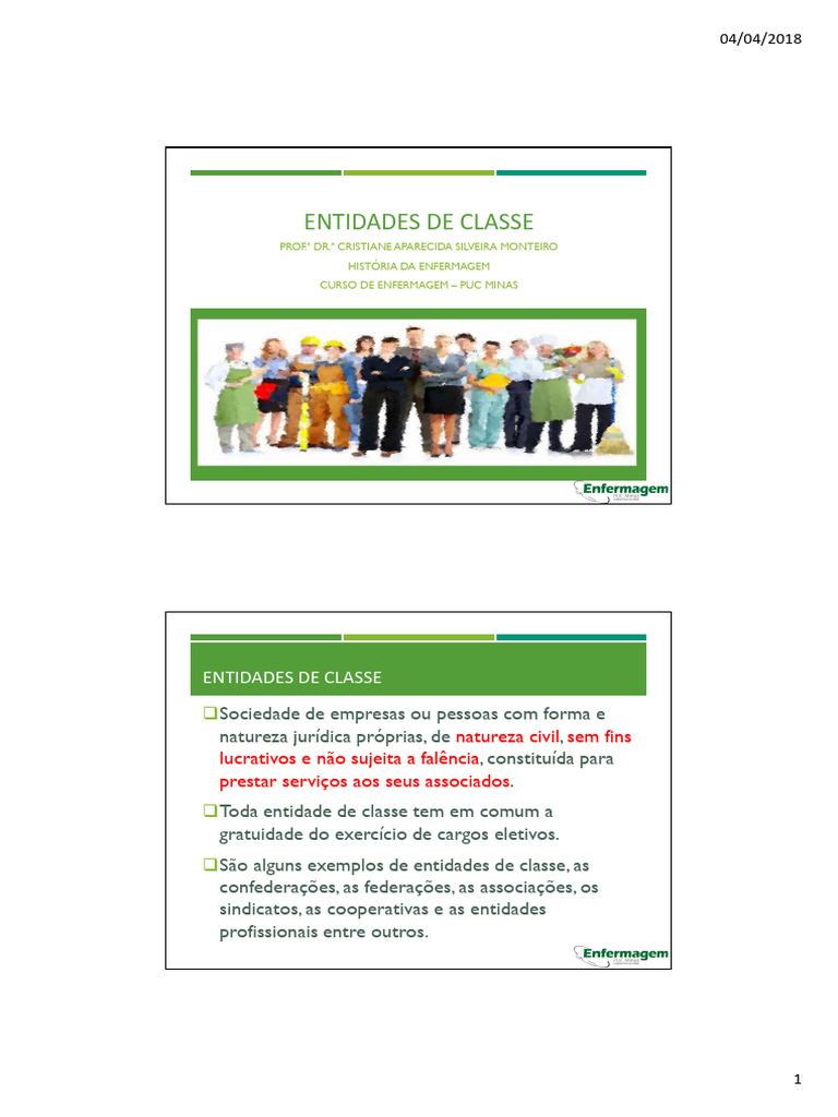Entidades de Classe na Enfermagem | PDF | Sindicato | Enfermagem