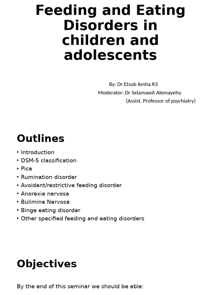 Understanding Pediatric Eating Disorders | PDF | Eating Disorder ...