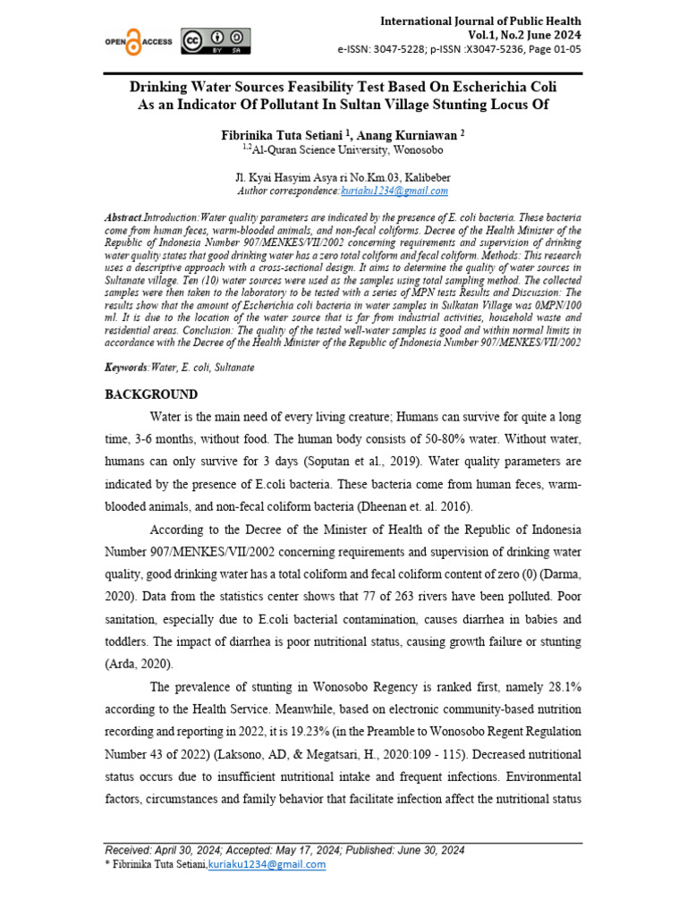 IJPH+-+VOL.1,+NO.2+JUNE+2024+PAGE+01-05. | PDF | Water Pollution ...