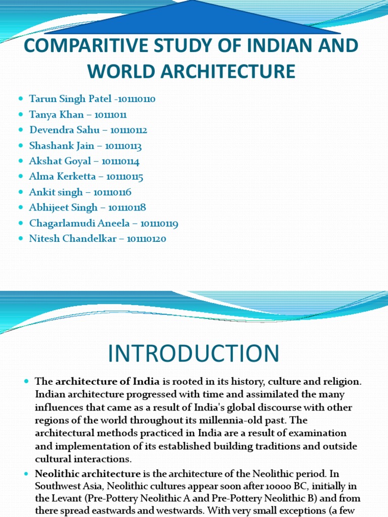 Comparative Study of Architecture | PDF | Neolithic | South India