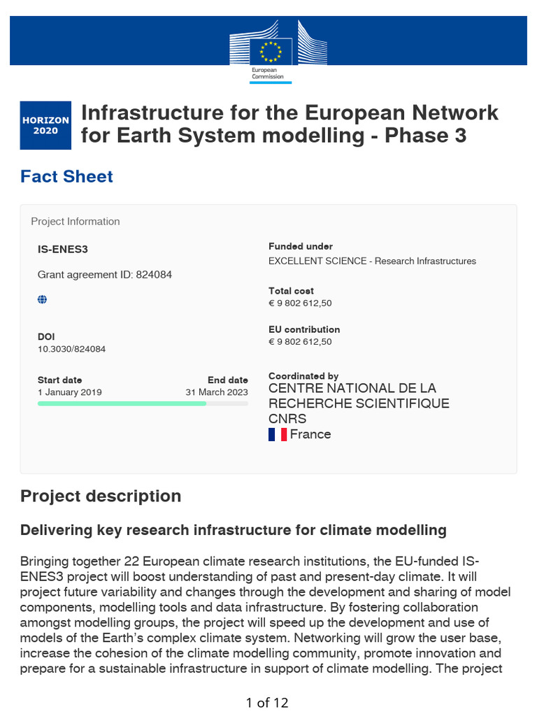 CORDIS - Project - 824084 - Infrastructure For The European Network ...