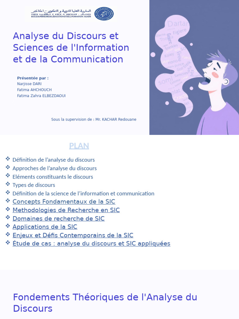 Analyse Du Discours | PDF | la communication | Informations