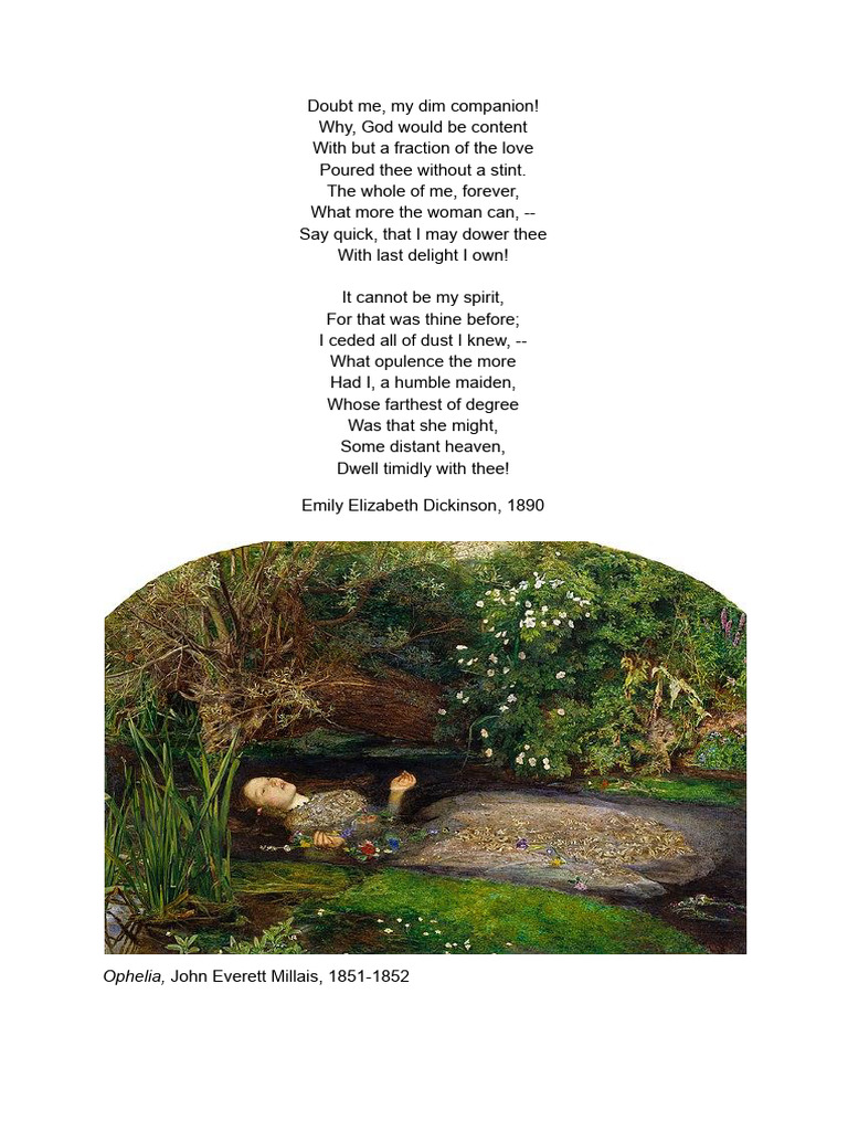 Emily Dickinson's Devotion in Poetry | PDF | Love | Emily Dickinson