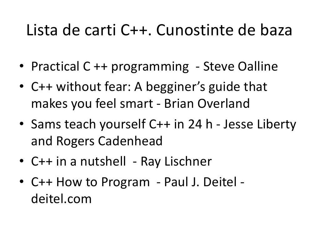 C++ Programming Books List | PDF