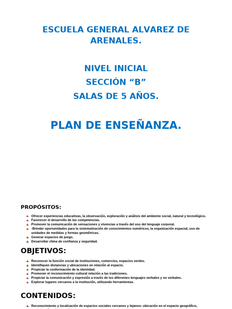 Plan 2019 1° PARTE | PDF | Educación de la primera infancia