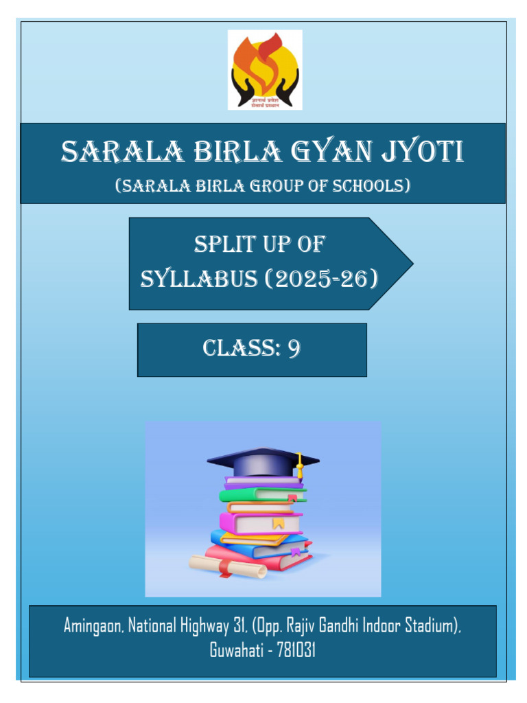 Class 9 - Syllabus - 25-26 | PDF | Geometry | Area