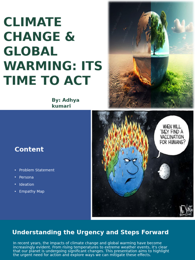 Urgent Action Against Climate Change | PDF | Climate Change | Climate ...