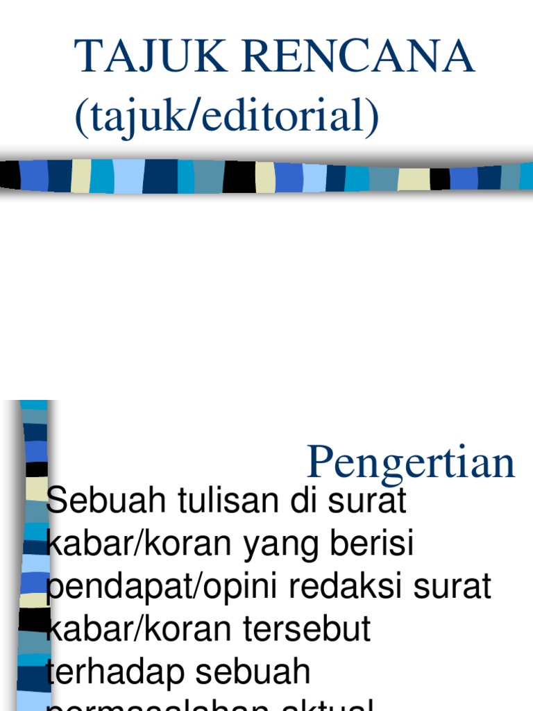 Memahami Tajuk Rencana dalam Media | PDF