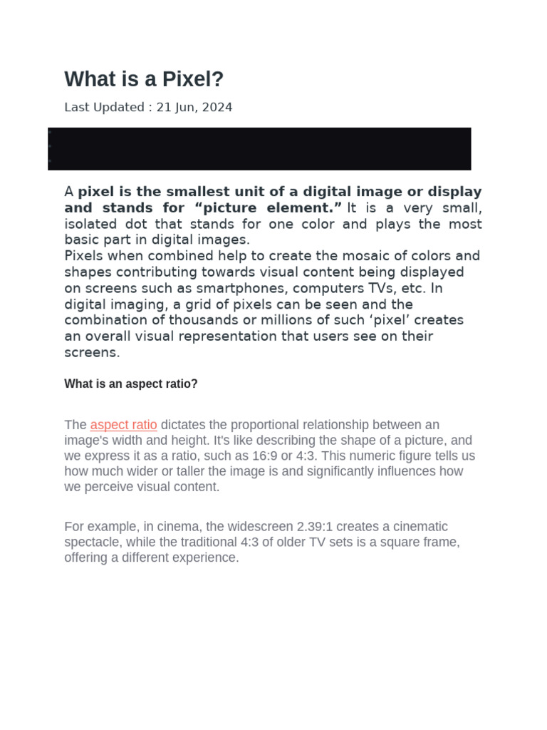 Understanding Pixels and Display Technology | PDF | Liquid Crystal ...