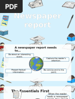 Newspaper Report Writing Structure | PDF