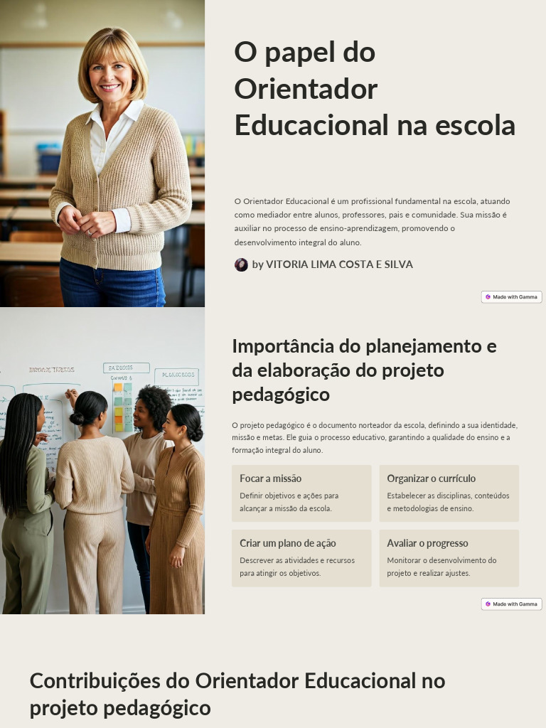 O Papel Do Orientador Educacional Na Escola | PDF | Pedagogia | Aprendizado