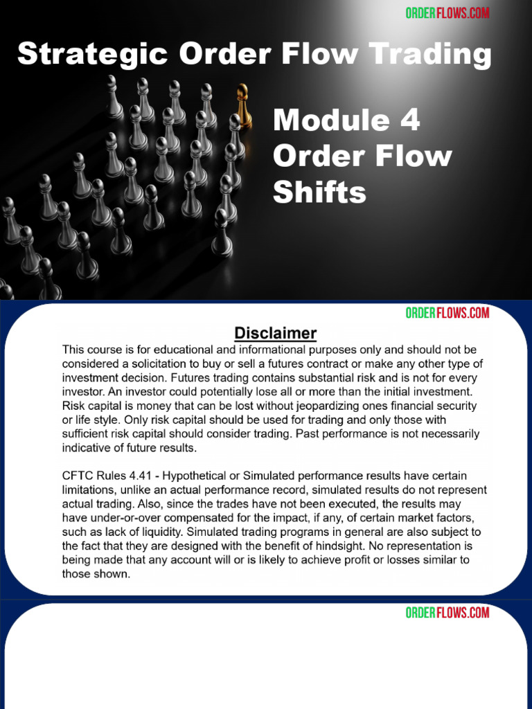 Understanding Order Flow Shifts | PDF | Market (Economics) | Risk