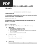 Grade 1 & 2 Arts Lesson Plans | PDF | Shape | Rectangle