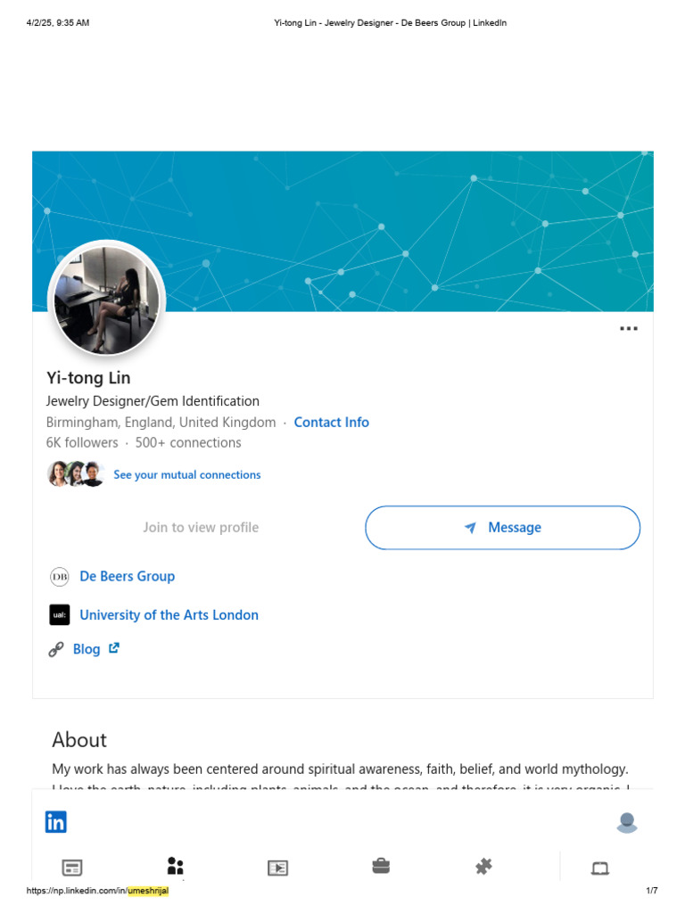 Umesh Rijal Hacked LinkedIn Profile | PDF | Jewellery