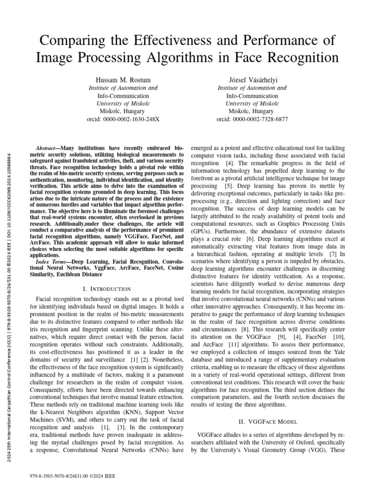 Comparing The Effectiveness and Performance of Image Processing ...