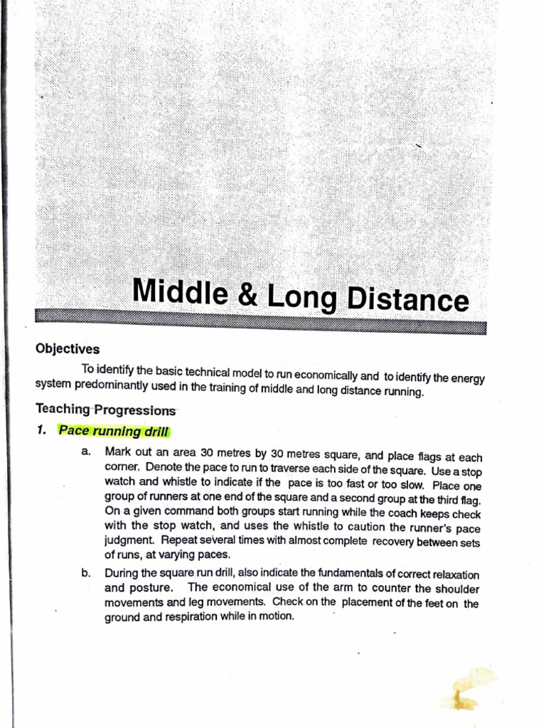 Middle and Long Distance Running Tactics | PDF | Running | Physical ...
