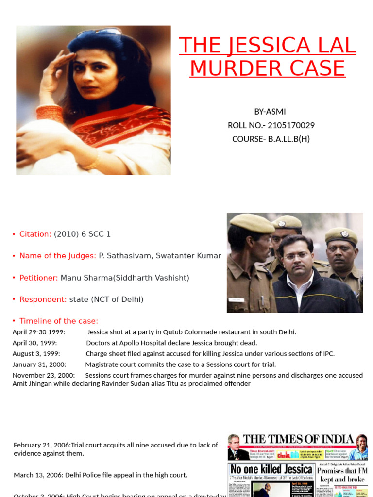 Jessica Lal Murder Case Overview | PDF | Witness | Public Law